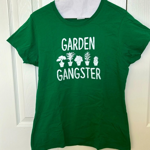 Port and Company Tops - Women’s Size M Green Garden Gangster T Shirt
